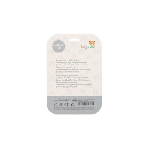 Natahovací hrací strojek babyted Zajíček plyš 30 cm závěs na postýlku / kočárek