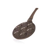 Banquet Patelnia do racuchów z powierzchnią nieprzywierającą Granite Brown Smile, 26 cm