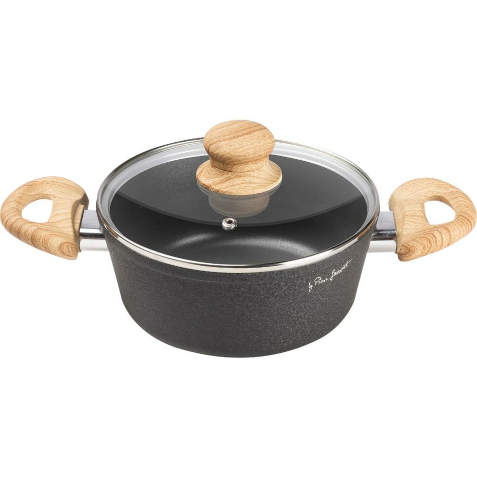 Lamart LT1246 lábas fedővel Natur, 20 cm átmérővel, 20 cm