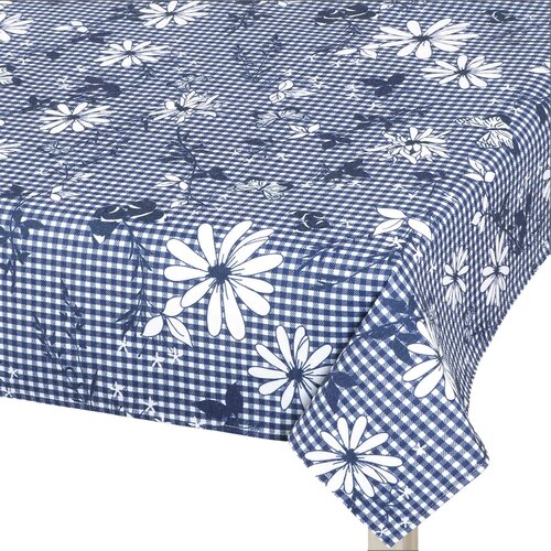 Bellatex Obrus DITA Niebieska kratka, 140 x 180 cm