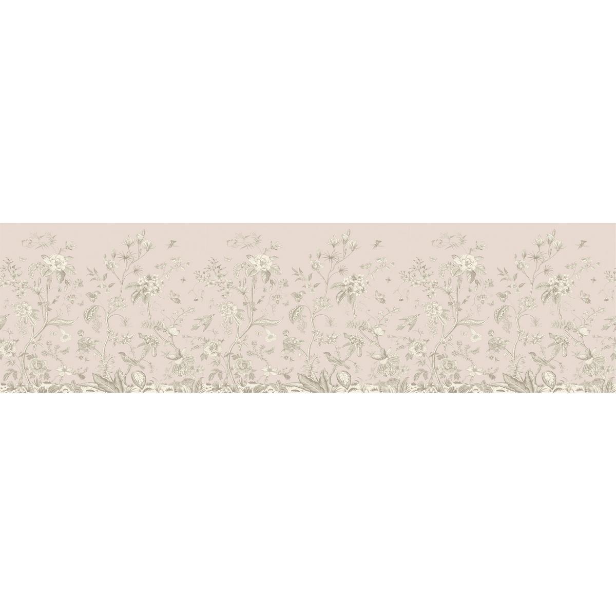 Dekoracyjny pas samoprzylepny Old graphic florals, 500 x 13,8 cm