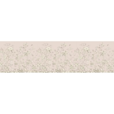 Samolepilna bordura Old graphic florals, 500 x13,8 cm