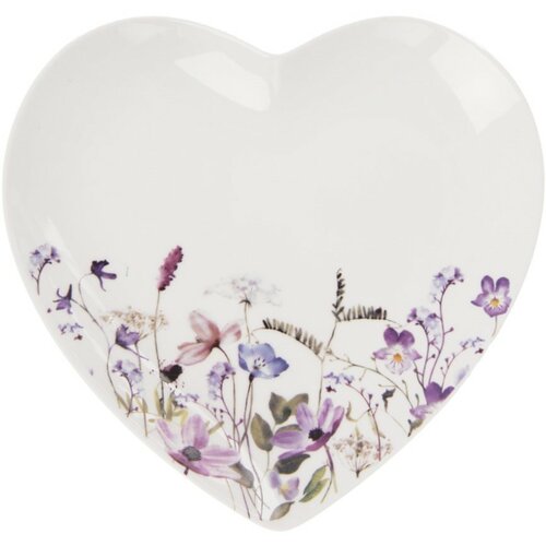 Orion Sada 6 dezertních talířů srdce LOUKA 17 cm