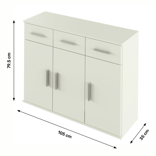 Schrank RESITA TYP 3, weiß