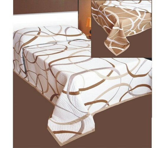 Cuvertură de pat May maro, 240 x 260 cm