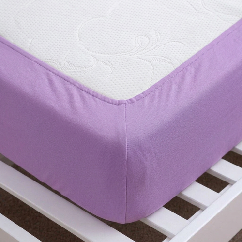 Cearșaf de pat 4Home jersey IDEAL violet, 90–100 x 200 cm