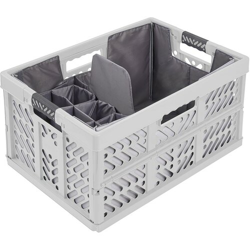 Keeeper Skládací nákupní organizér Neo set XL Graphite 39 l