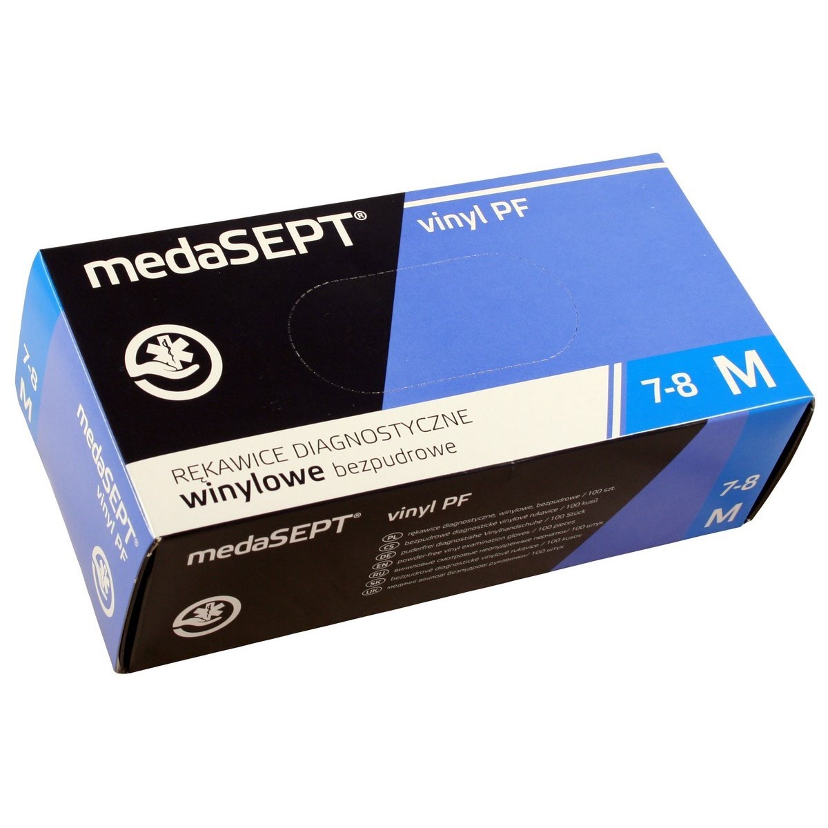 Jednorazové vinylové rukavice S, S