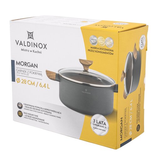 Valdinox Topf mit Deckel Morgan 28 cm, 6,4 l