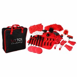 Brosse De Nettoyage Voiture SIXTOL Detailing Ball | Grande Tête Douce Pour Intérieur/Extérieur - Support Inclus