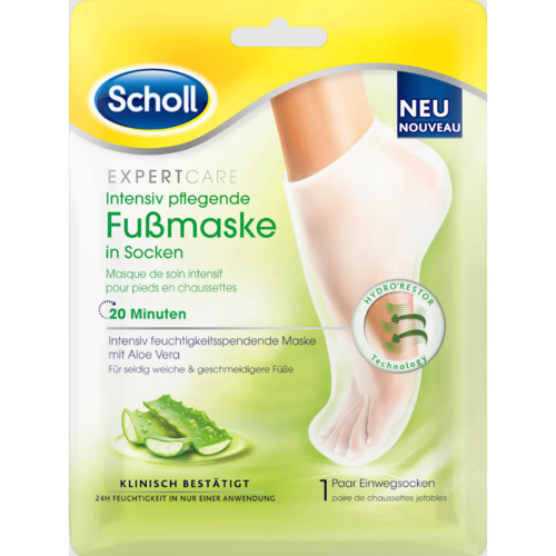 Scholl Maska do stóp Aloe Vera