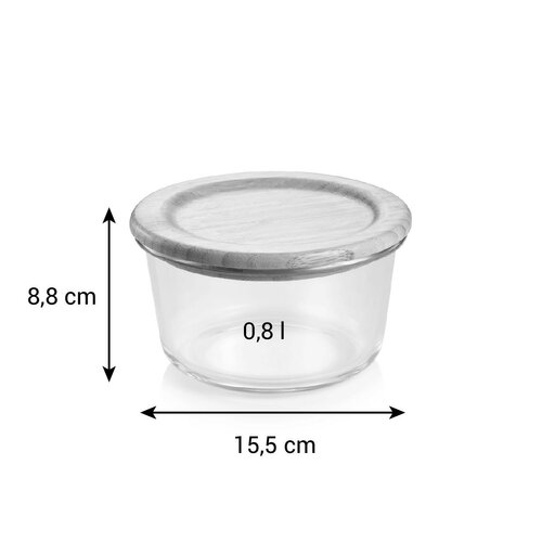 Tescoma Üvegedény ONLINE 0,8 l, kerek