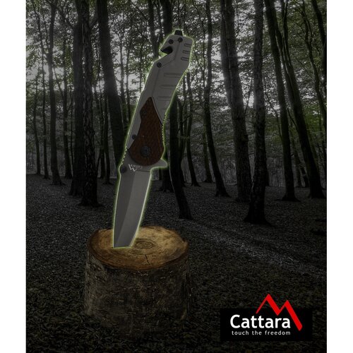 Cattara Zatvárací nôž s poistkou Wood, 21 cm