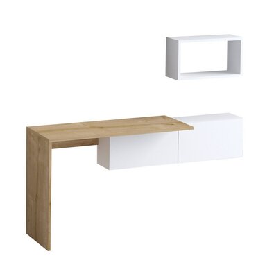 Biurko Tiff White and Oak