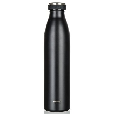 Banquet Edelstahl-Thermosflasche SANS 750 ml, Schwarz