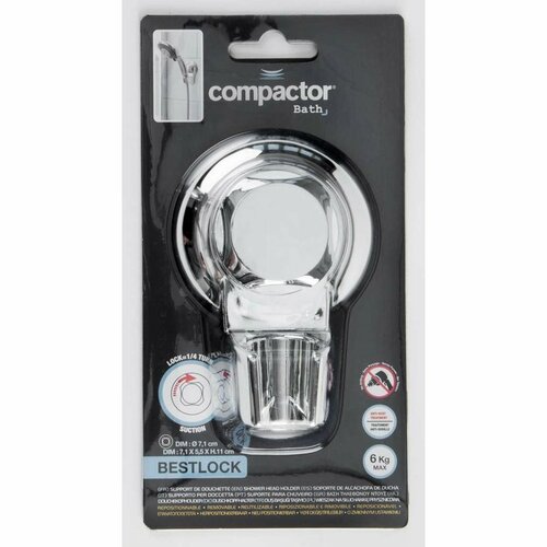 Compactor Stensilni držalo za tuš Bestlock sistem,7 x 5 x 9 cm