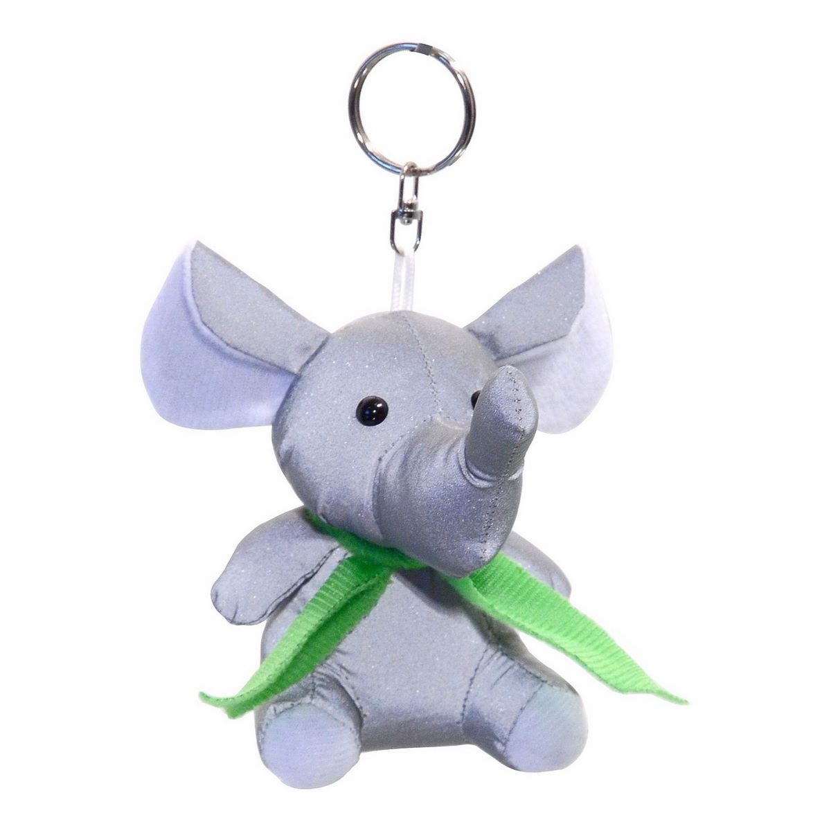 Reflexný 3D prívesok Slon, strieborná