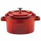 LAVA Metall Gusseisen Topf Durchmesser 10 cm, Rot, 0,35 l