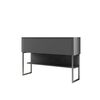 Komoda Luxe Anthracite and Silver