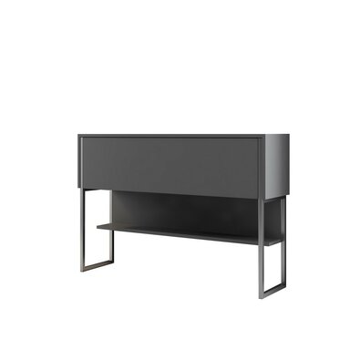 Comodă Luxe Anthracite and Silver