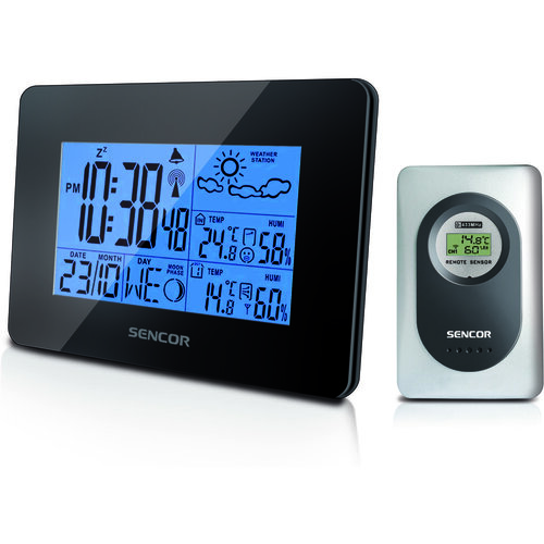 Staţie meteo Sencor SWS 51 B, cu senzor wireless, negru