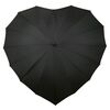 Dámský holový deštník srdce Heart černá