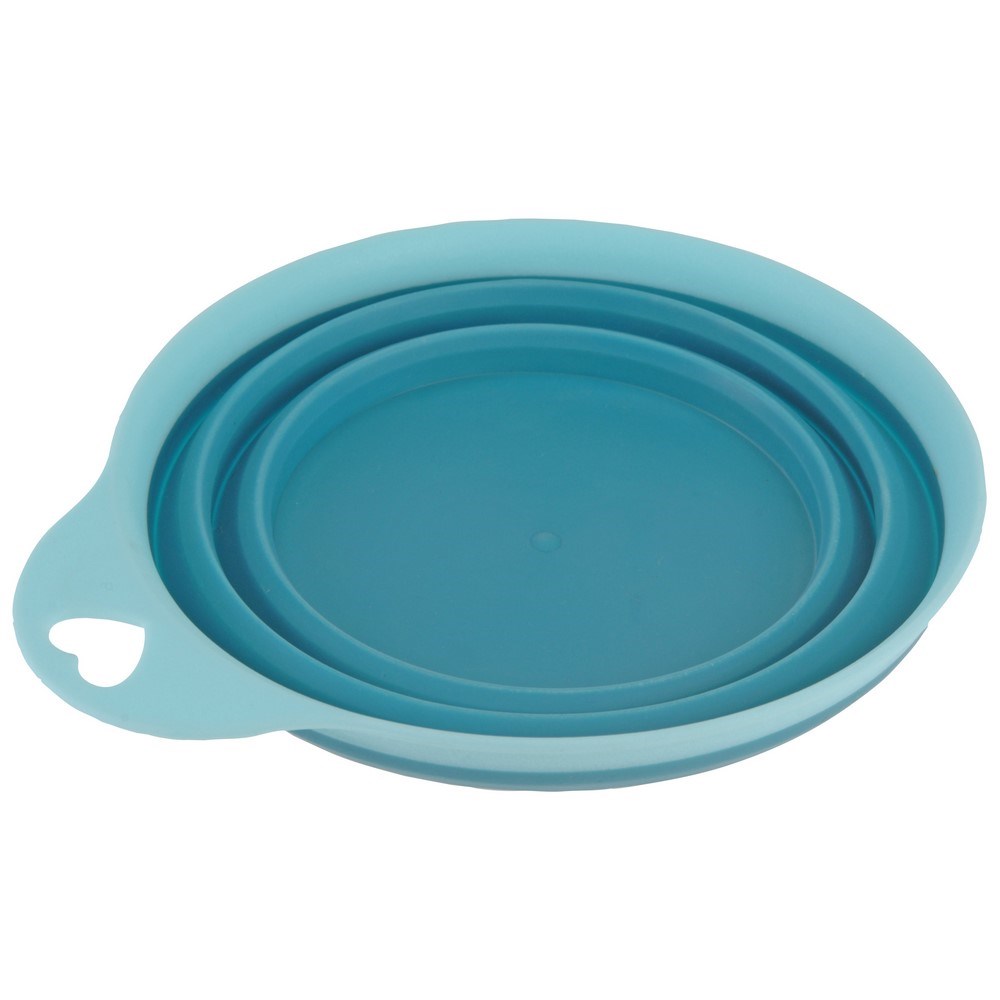 Skladacia silikónová miska Colours, modrá