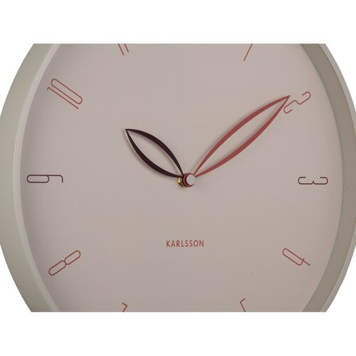 Karlsson 6012WG design ceas de perete bej, diametru 40 cm