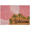 Welcome 3 kókusz lábtörlő virágokkal, 40 x 60 cm