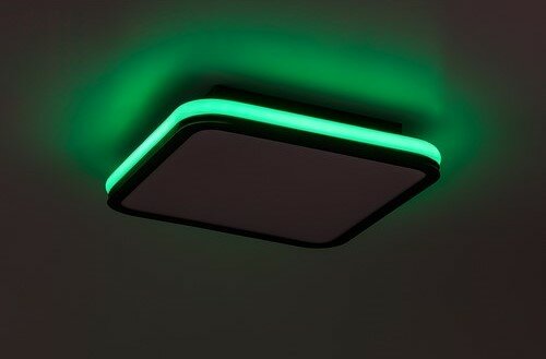 Rabalux 71399 funkčné stropné LED svietidlo Serkan 43W, čierna/biela