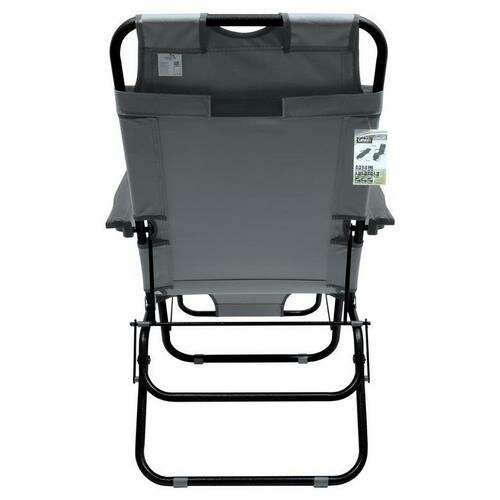 Cattara 13514 Comfort Klappstuhl, grau, 155 x 61 cm