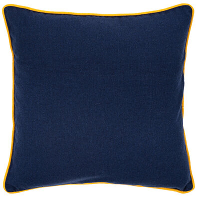 Poszewka na poduszkę Heda ciemnoniebieski / żółty, 40 x 40 cm