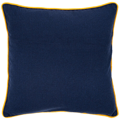 Наволочка Heda темно-синя / жовта, 40 x 40 см