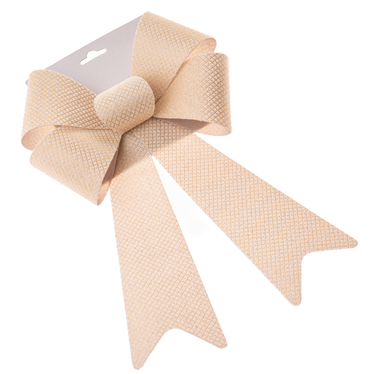 Kokarda świąteczna 23 x 38 cm, kremowy