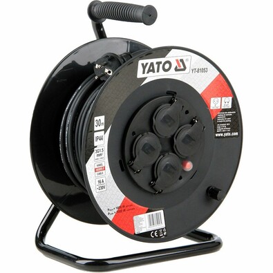 Yato YT-81053 Przedłużacz bębnowy z 4 gniazdami, 30 m