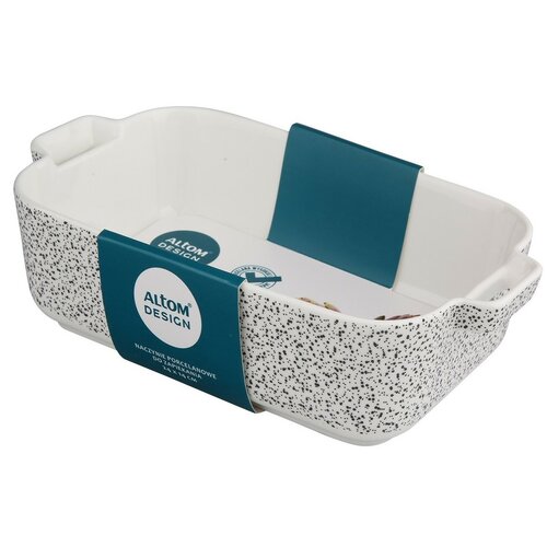 Altom Misa do zapiekania Granit 24 x 14 x 6 cm, biały