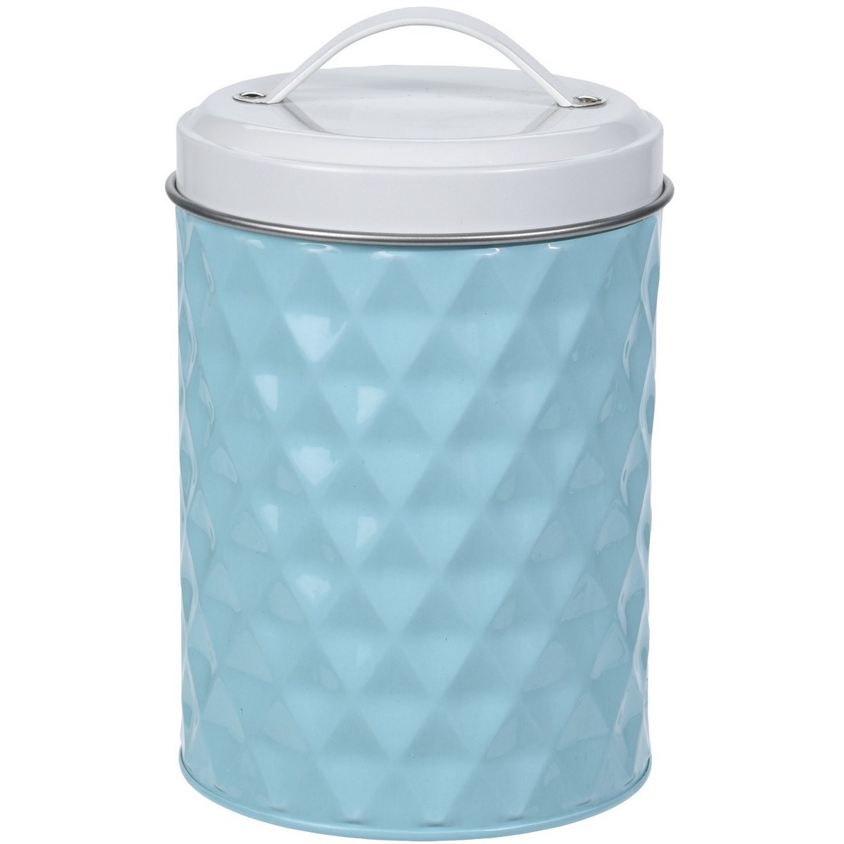 Plechová dóza s vekom Sweet, tyrkysová