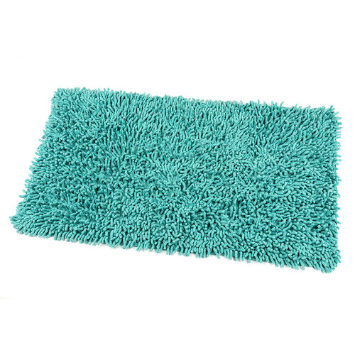 Kúpeľňová predložka Mia tyrkysová, 45 x 75 cm