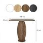 Masă de cafea Ellittica Walnut