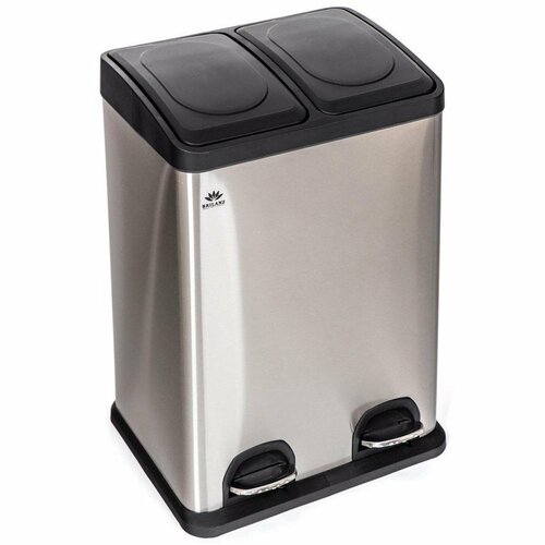 Brilanz Koš na tříděný odpad Savery, 2 x 20 l, nerez