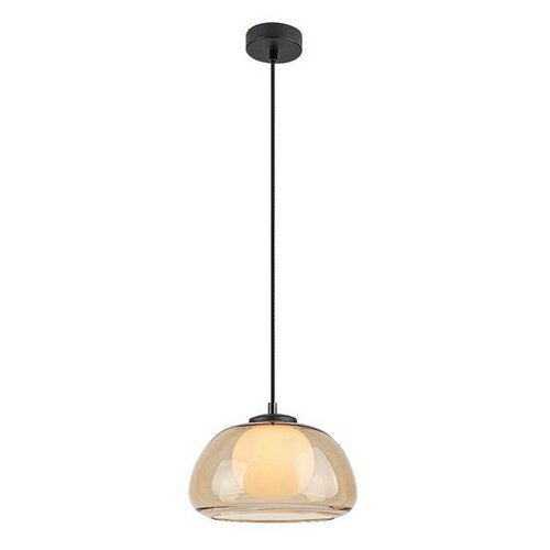 Rabalux 72273 moderní závěsný lustr Elowen, jantarová, G9, 1x max. 5W