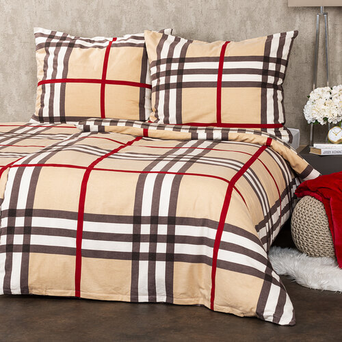 Lenjerie de pat din flanelă 4Home Cub, 140 x 200 cm, 70 x 90 cm