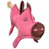 PafDog Prasátko Pinky igrača za pse iz usnja injute, 28 cm
