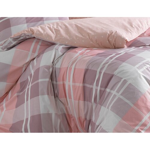 BedTex Bombažno posteljnino Mark roza, 140 x 220cm, 70 x 90 cm