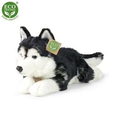 Rappa Plüss husky kutya, 36 cm ECO-FRIENDLY