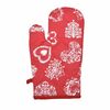 Świąteczna rękawica kuchenna Serce czerwone, 18 x 28 cm