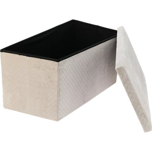 Taburet cu depozitare Visby, 76 x 38 x 38 cm ,finisaj catifea