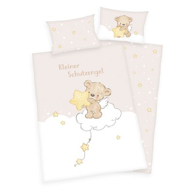 Herding Otroška bombažna posteljnina Kleinerschutzengel, 40 x 60 cm, 100 x 135 cm