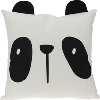 Дитяча подушка Safari tour Panda чорно-біла, 40 x 40 см