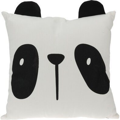 Otroški vzglavnik Safari tour Panda črno-bel, 40 x40 cm